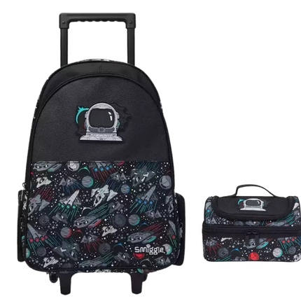 Space Man Trolley Backpack with Lunch Bag , 20 inch