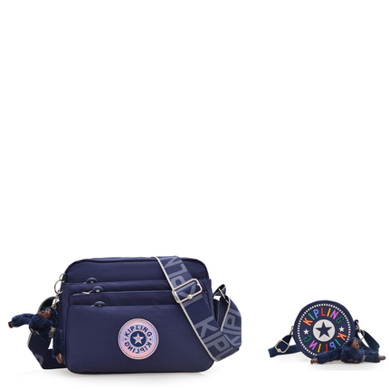 Lightweight Crossbody Kipling + Kip Mini Round