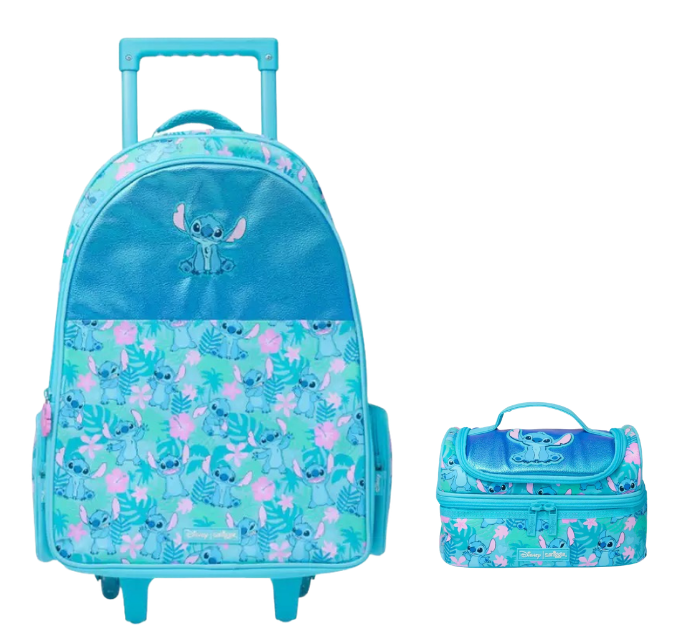 Stitch Trolley Backpack with Lunch Bag , 20 inch