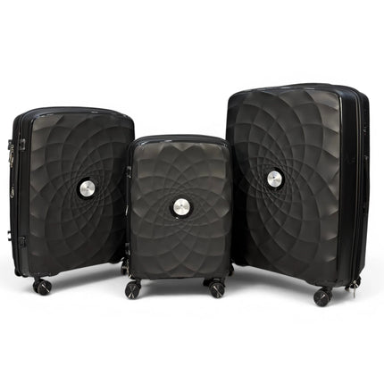 Airplane Premium Travel , Set 3 Bags ( Black ) 22 , 26, 30 inch
