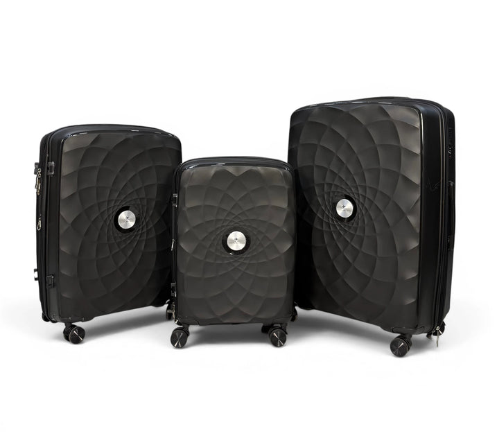 Airplane Premium Travel , Set 3 Bags ( Black ) 22 , 26, 30 inch