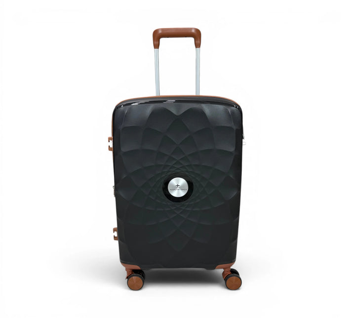 Airplane Premium Travel , Set 3 Bags ( Black*Brown  ) 22 , 26, 30 inch