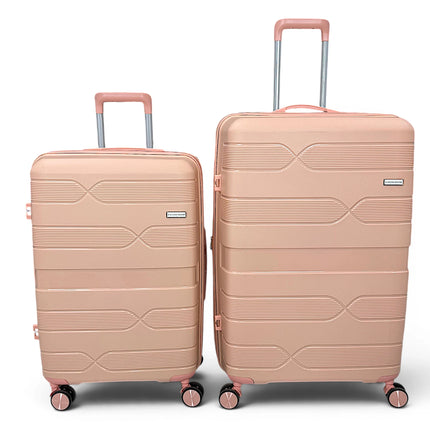 Airplane Elite Travel Bags – 3 Piece Set ( PInk ) 20 , 24, 28 inch