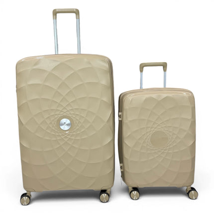 Airplane Premium Travel , Set 3 Bags ( Beige ) 22 , 26, 30 inch