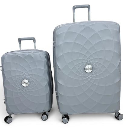 Airplane Premium Travel , Set 3 Bags ( Silver ) 22 , 26, 30 inch