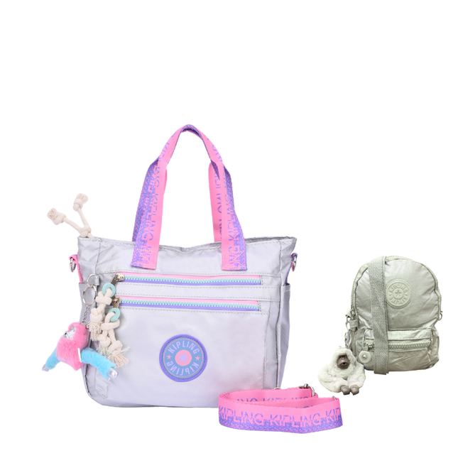Kipling Soft Tote Bag + Mini Cross Kip