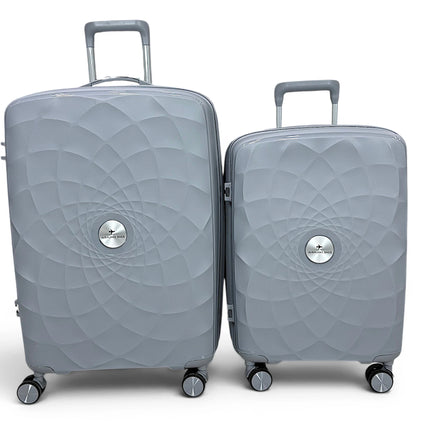 Airplane Premium Travel , Set 3 Bags ( Silver ) 22 , 26, 30 inch