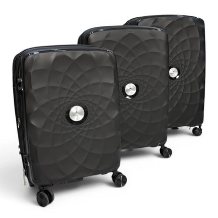 Airplane Premium Travel , Set 3 Bags ( Black ) 22 , 26, 30 inch