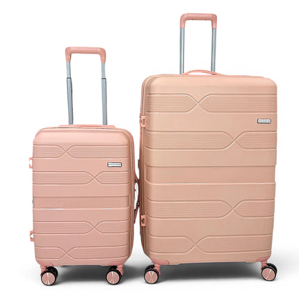 Airplane Elite Travel Bags – 3 Piece Set ( PInk ) 20 , 24, 28 inch