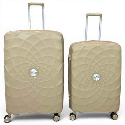 Airplane Premium Travel , Set 3 Bags ( Beige ) 22 , 26, 30 inch