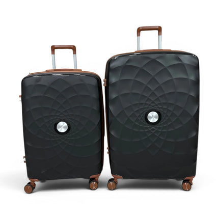 Airplane Premium Travel , Set 3 Bags ( Black*Brown  ) 22 , 26, 30 inch
