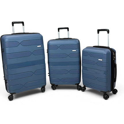 Airplane Elite Travel Bags – 3 Piece Set ( Petrol Blue ) 20 , 24, 28 inch