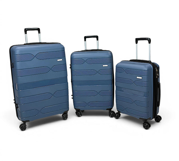 Airplane Elite Travel Bags – 3 Piece Set ( Petrol Blue ) 20 , 24, 28 inch