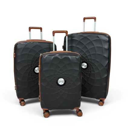 Airplane Premium Travel , Set 3 Bags ( Black ) 22 , 26, 30 inch