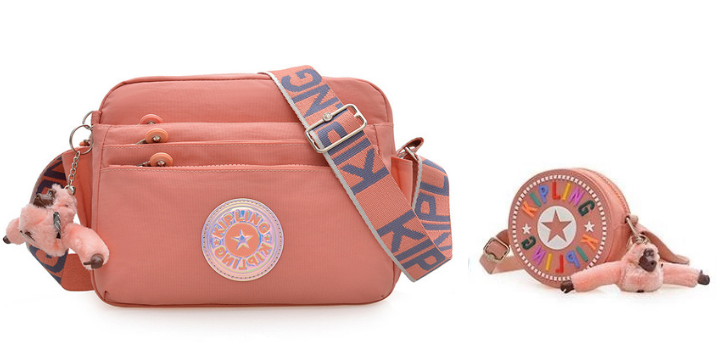 Lightweight Crossbody Kipling + Kip Mini Round