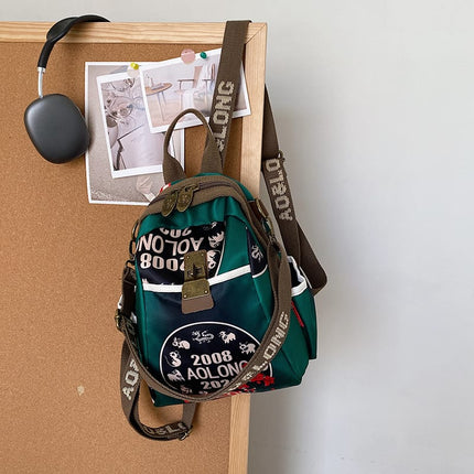 AOLONG Printed Backpack Bag 2# 35*25