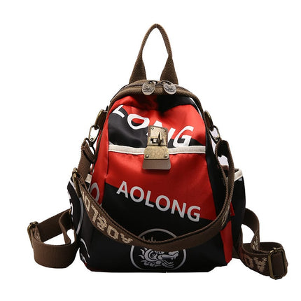 AOLONG Printed Backpack Bag 2# 30*20