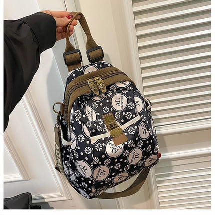 AOLONG Printed Backpack Bag 3# 30*20