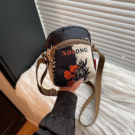 AOLONG Printed Mini Shoulder Bag 3#