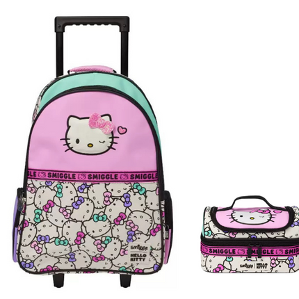 Kitty Trolley Backpack with Lunch Bag , 20 inch