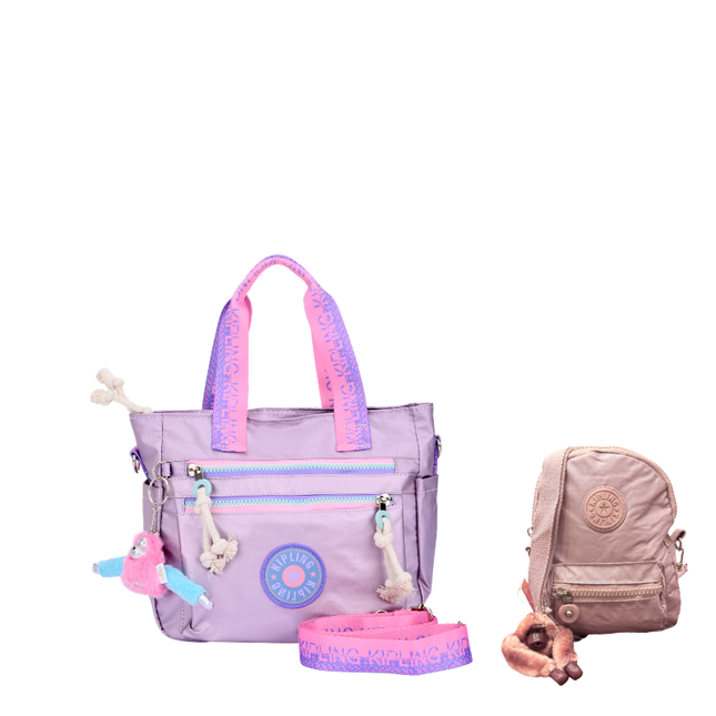 Kipling Soft Tote Bag + Mini Cross Kip