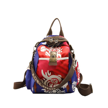 AOLONG Printed Backpack Bag 4# 30*20