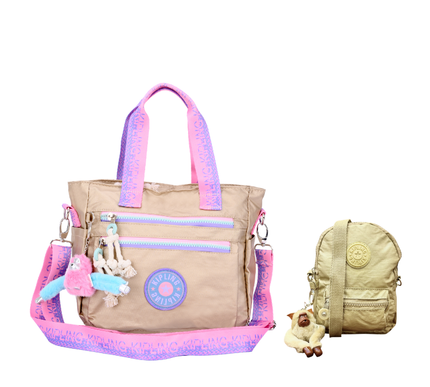 Kipling Soft Tote Bag + Mini Cross Kip