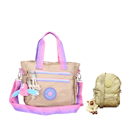 Kipling Soft Tote Bag + Mini Cross Kip