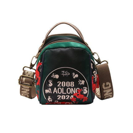 AOLONG Printed Mini Crossbody Bag 5#