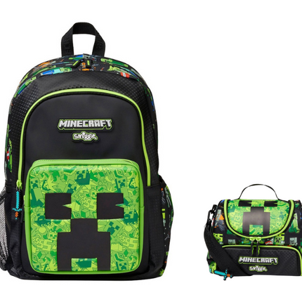 Minecraft Backpack with Lunch Bag , 17 inch