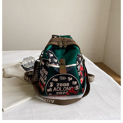 AOLONG Printed Backpack Bag 9# 30*20
