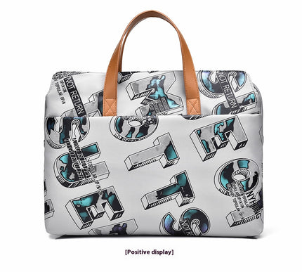 Laptop Sleeve Elegant Versatile Tote Handbag New Multi-Layer Large Capacity Shockproof Laptop Bag Waterproof Feature Polyester