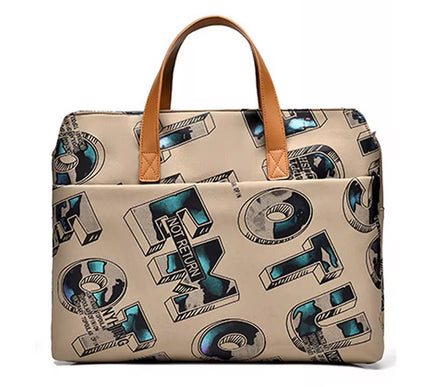 Laptop Sleeve Elegant Versatile Tote Handbag New Multi-Layer Large Capacity Shockproof Laptop Bag Waterproof Feature Polyester