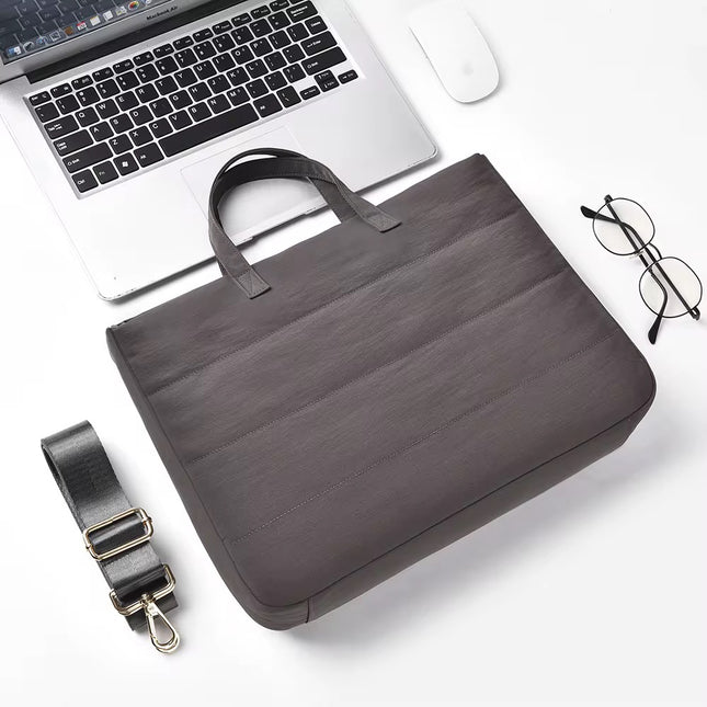 Laptop Sleeve Sleek Style | Multi-Layer Compartments | Water-Resistant Coating | Soft Shockproof Lining | Durable Structure , 15 inch .
