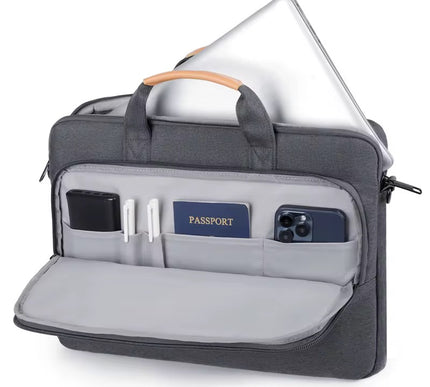 Laptop Sleeve Elegant Texture | Spacious Interior | Durable Polyester | Shockproof Padding | Water-Resistant Finish 15 inch