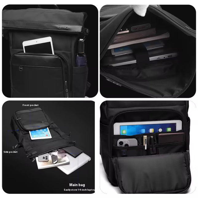 WePower Roll-Top Laptop Backpack – Modern Travel Style