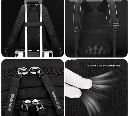 WePower Multi-Pocket Laptop Backpack – Extra Storage