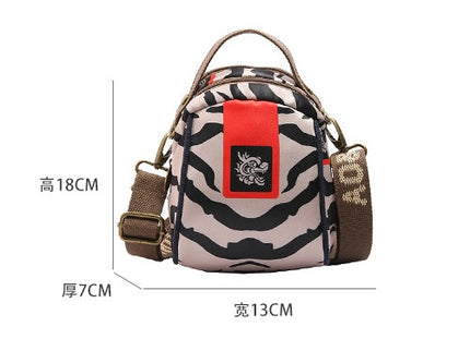 AOLONG Printed Mini Crossbody Bag 9#