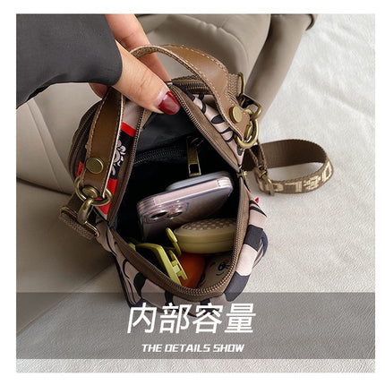 AOLONG Printed Mini Crossbody Bag 9#