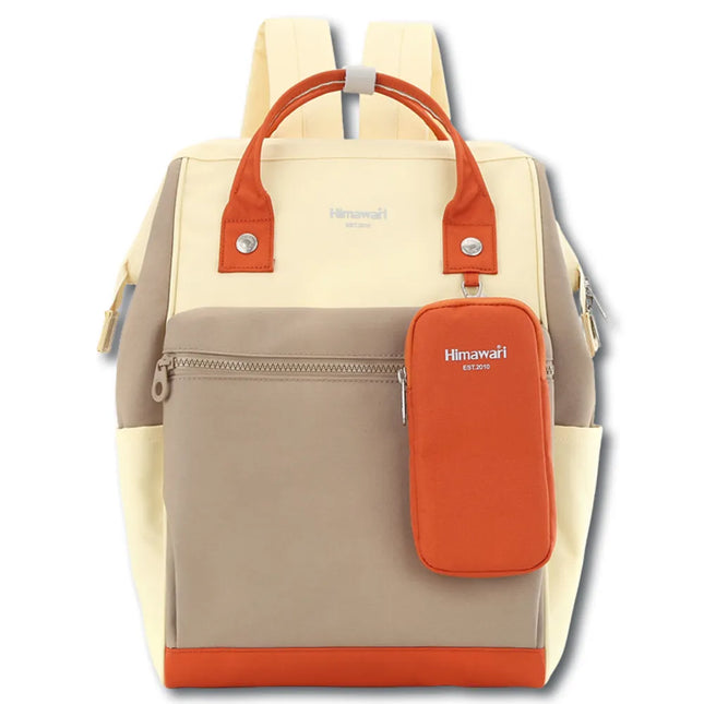 Himawari Mommy Backpack Beige * Brick Red 04#