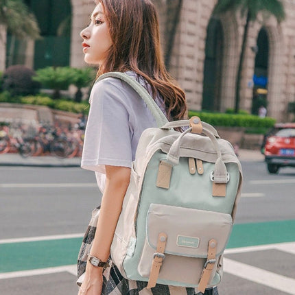 Himawari Unisex Multi iPad/Laptop Backpack  – Lavender * Off-White 03#