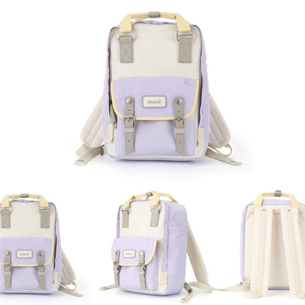 Himawari Unisex Multi iPad/Laptop Backpack  – Lavender * Off-White 03#