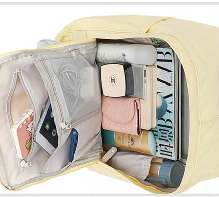 Himawari Unisex Multi iPad/Laptop Backpack  – Lavender * Off-White 03#