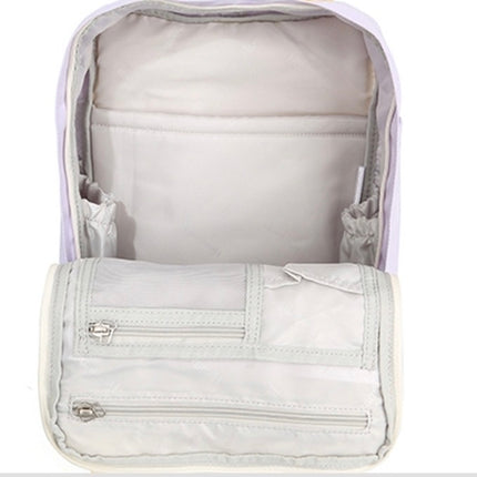 Himawari Unisex Multi iPad/Laptop Backpack  – Lavender * Off-White 03#