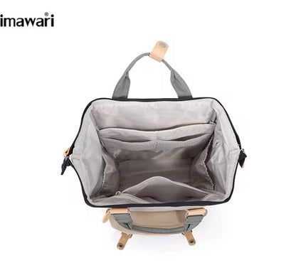 Himawari Laptop Backpack – Off-White & Pink 07#