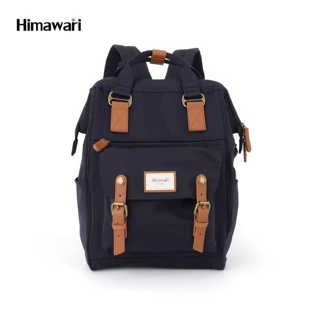Himawari Laptop Backpack – Navy blue & Brown 06#