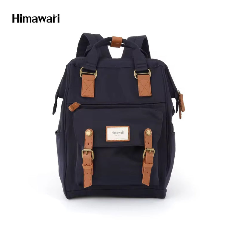 Himawari Laptop Backpack – Navy blue & Brown 06#