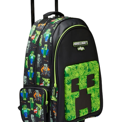 Minecraft Trolley Backpack with Lunch Bag , 20 inch