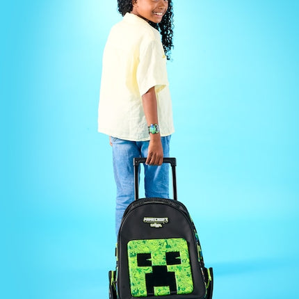Minecraft Trolley Backpack with Lunch Bag , 20 inch