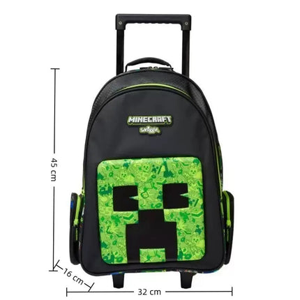 Minecraft Trolley Backpack with Lunch Bag , 20 inch